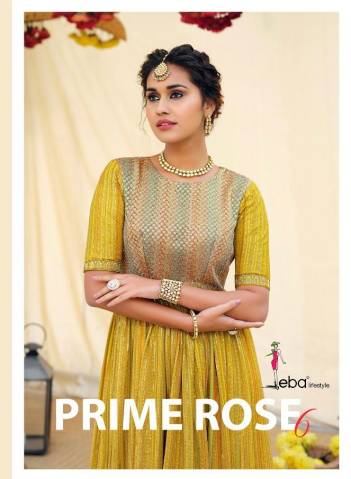 Prime Rose Vol 6 By Eba Lifestyle Designer Partywear Salwar Kameez Collection